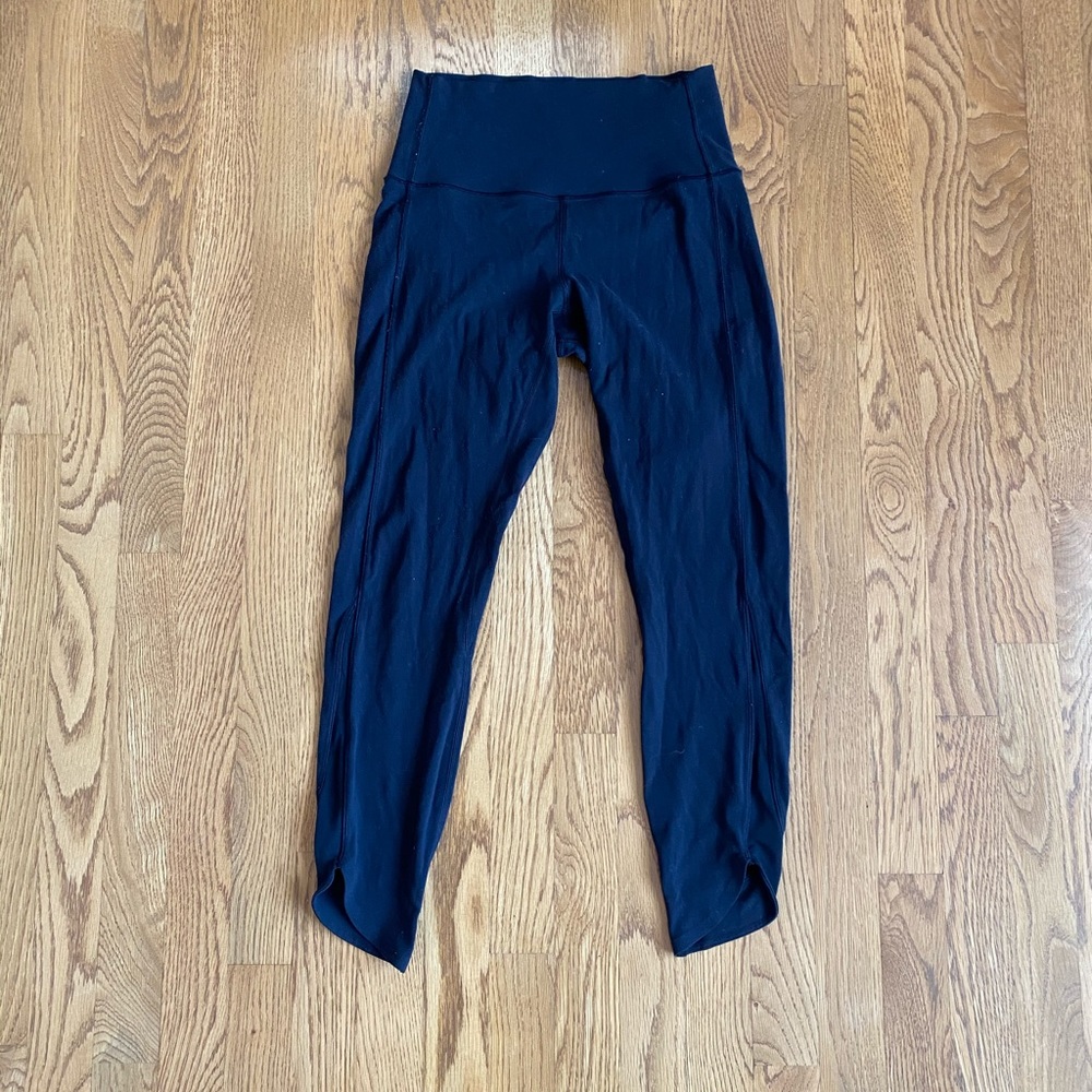 Black cropped leggings